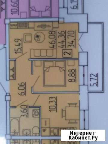 2-комнатная квартира, 46.1 м², 1/9 эт. на продажу в Улан-Удэ Улан-Удэ - изображение 1