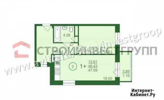 1-комнатная квартира, 47.6 м², 2/6 эт. на продажу в Сургуте Ханты-Мансийского АО Сургут