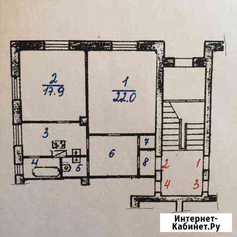 2-комнатная квартира, 64 м², 1/2 эт. на продажу в Каменске-Уральском Каменск-Уральский