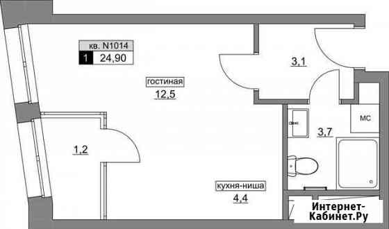 Квартира-студия, 24.9 м², 18/22 эт. на продажу в Москве Москва