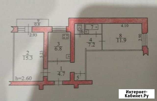 2-комнатная квартира, 51 м², 2/5 эт. на продажу в Биробиджане Биробиджан - изображение 1