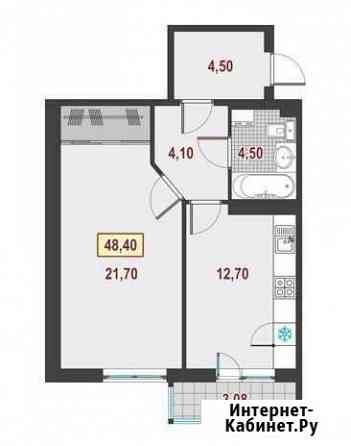 1-комнатная квартира, 48.4 м², 9/20 эт. на продажу в Кудрово Кудрово