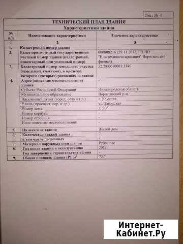 Дом 72.7 м² на участке 15 сот. на продажу в Воротынце Воротынец - изображение 1