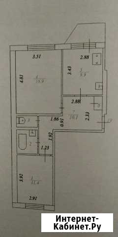 2-комнатная квартира, 53 м², 2/5 эт. на продажу в Федоровском Ханты-Мансийского округа Федоровский - изображение 1