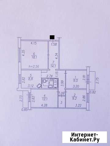 4-комнатная квартира, 78 м², 6/9 эт. на продажу в Новокузнецке Новокузнецк - изображение 1
