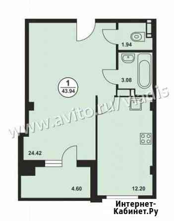 1-комнатная квартира, 43.9 м², 12/14 эт. на продажу во Владимире Владимир