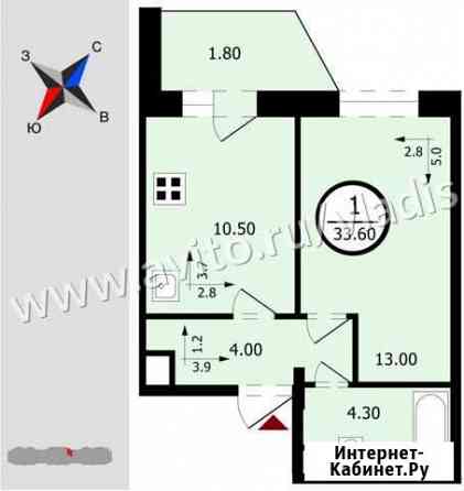 1-комнатная квартира, 33.6 м², 12/18 эт. на продажу во Владимире Владимир