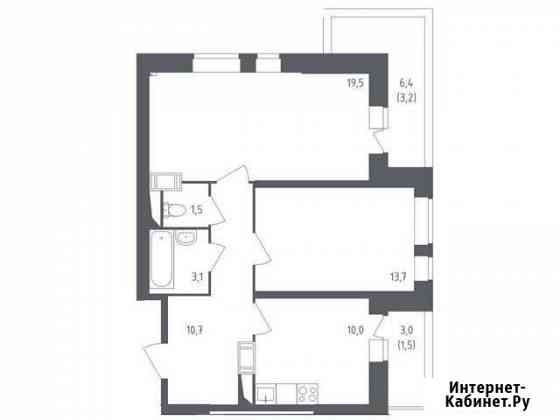 2-комнатная квартира, 63.2 м², 13/25 эт. на продажу в Красногорске Московской области Красногорск