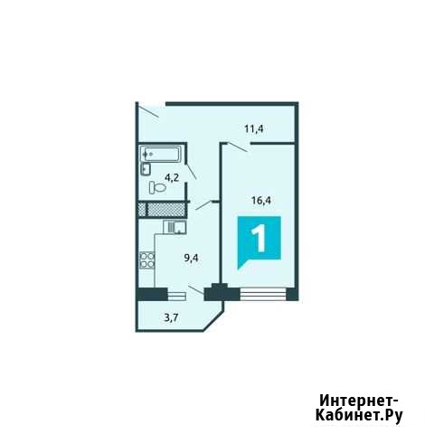1-комнатная квартира, 40 м², 14/17 эт. на продажу в Липецке Липецк - изображение 1