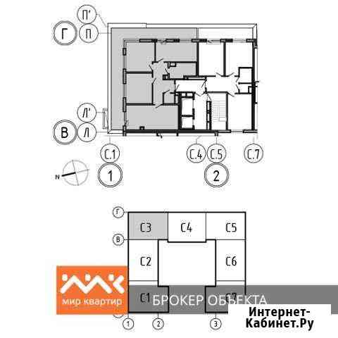 3-комнатная квартира, 121.1 м², 9/9 эт. на продажу в Санкт-Петербурге Санкт-Петербург