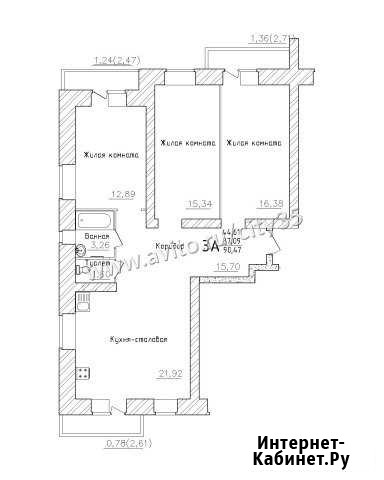 3-комнатная квартира, 90.5 м², 4/9 эт. на продажу в Череповце Череповец - изображение 1