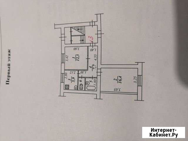 2-комнатная квартира, 47 м², 1/3 эт. на продажу в Соколе Вологодской области Сокол - изображение 1