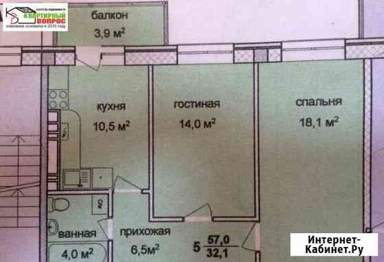 2-комнатная квартира, 57 м², 3/5 эт. на продажу в Анапе Анапа