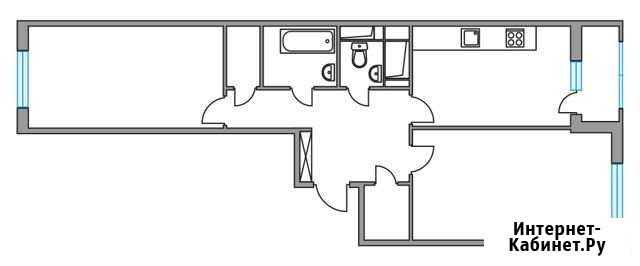 2-комнатная квартира, 55.5 м², 9/24 эт. на продажу в Одинцово Одинцово - изображение 1