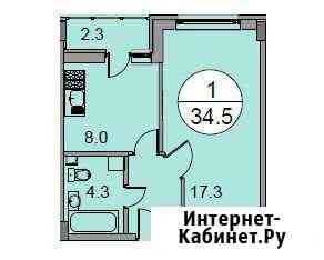 1-комнатная квартира, 34.5 м², 1/17 эт. на продажу в Старой Купавне Старая Купавна