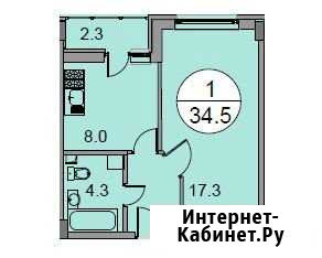 1-комнатная квартира, 34.5 м², 1/17 эт. на продажу в Старой Купавне Старая Купавна - изображение 1
