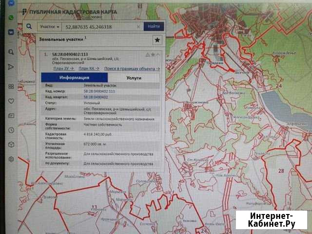 Участок СНТ, ДНП 6700 сот. на продажу в Шемышейке Шемышейка - изображение 1