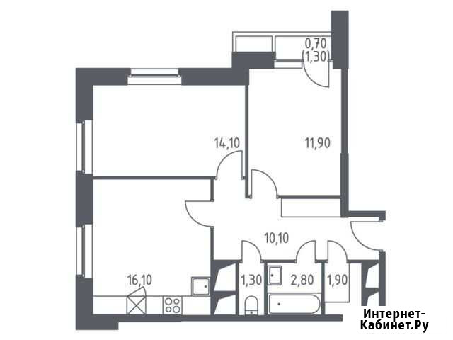 2-комнатная квартира, 58.9 м², 10/32 эт. на продажу в Красногорске Московской области Красногорск - изображение 1