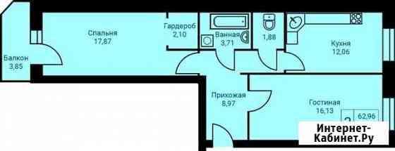 2-комнатная квартира, 63.9 м², 7/9 эт. на продажу в Первоуральске Первоуральск