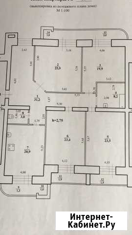 4-комнатная квартира, 165 м², 2/7 эт. на продажу в Чите Чита - изображение 1