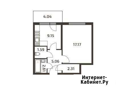 1-комнатная квартира, 39.1 м², 3/3 эт. на продажу в Токсово Токсово - изображение 1