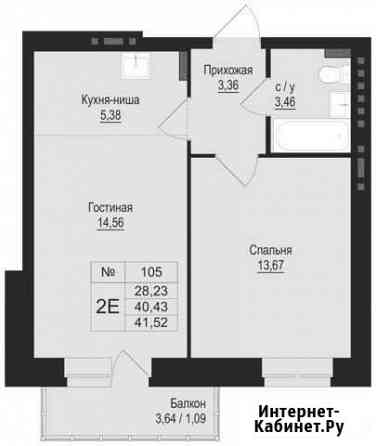 2-комнатная квартира, 41.5 м², 6/6 эт. на продажу в Перми Пермь