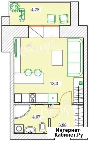 Квартира-студия, 26 м², 9/9 эт. на продажу в Северодвинске Северодвинск - изображение 1