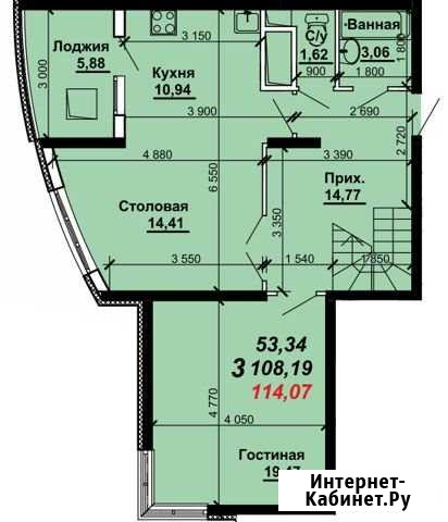 3-комнатная квартира, 114.1 м², 16/16 эт. на продажу в Рязани Рязань - изображение 1