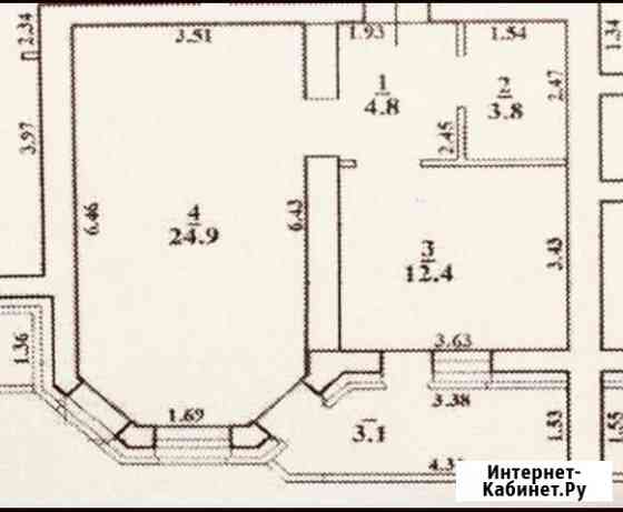 1-комнатная квартира, 48 м², 3/13 эт. на продажу в Оренбурге Оренбург