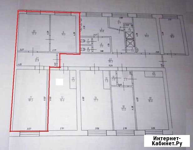 Комната 50 м² в 7-ком. кв., 4/5 эт. на продажу в Магадане Магадан - изображение 1