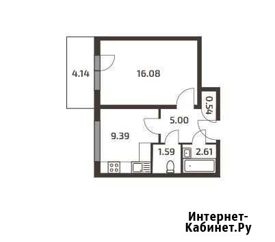 1-комнатная квартира, 36.5 м², 2/3 эт. на продажу в Токсово Токсово - изображение 1