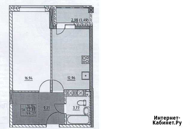 1-комнатная квартира, 44.4 м², 18/23 эт. на продажу в Ярославле Ярославль - изображение 1