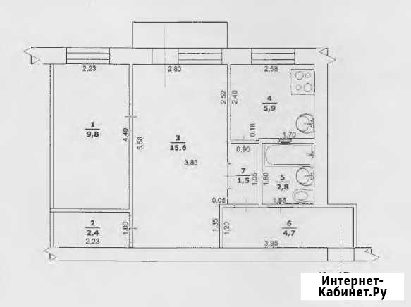 2-комнатная квартира, 43 м², 4/4 эт. на продажу в Вейделевке Вейделевка - изображение 1