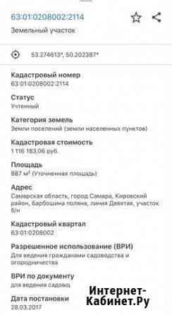 Участок ИЖС 9 сот. на продажу в Самаре Самара