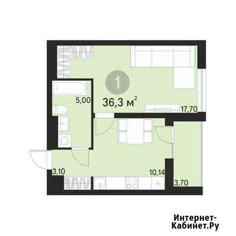 1-комнатная квартира, 36.3 м², 4/9 эт. на продажу в Екатеринбурге Екатеринбург