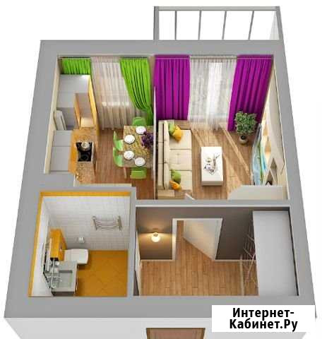 1-комнатная квартира, 28.4 м², 1/3 эт. на продажу в Казани Казань - изображение 1