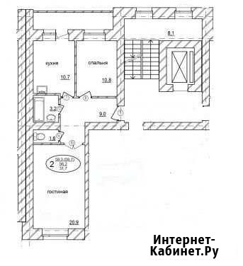 2-комнатная квартира, 59.2 м², 2/9 эт. на продажу в Благовещенске Амурской области Благовещенск - изображение 1