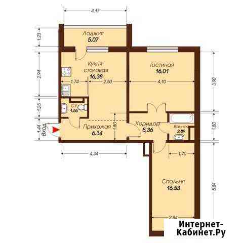 2-комнатная квартира, 67.4 м², 2/10 эт. на продажу в Челябинске Челябинск