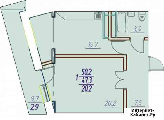 1-комнатная квартира, 50.2 м², 3/18 эт. на продажу в Улан-Удэ Улан-Удэ