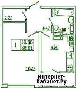 1-комнатная квартира, 37 м², 5/9 эт. на продажу в Калининграде Калининград