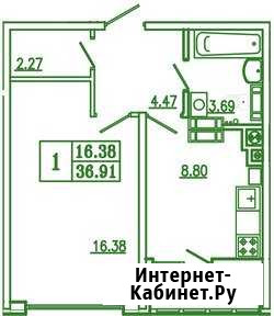 1-комнатная квартира, 37 м², 5/9 эт. на продажу в Калининграде Калининград - изображение 1