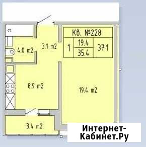 1-комнатная квартира, 37.2 м², 1/17 эт. на продажу в Оренбурге Оренбург - изображение 1