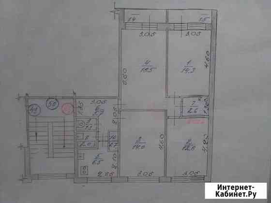 4-комнатная квартира, 78 м², 2/5 эт. на продажу в Саранске Саранск