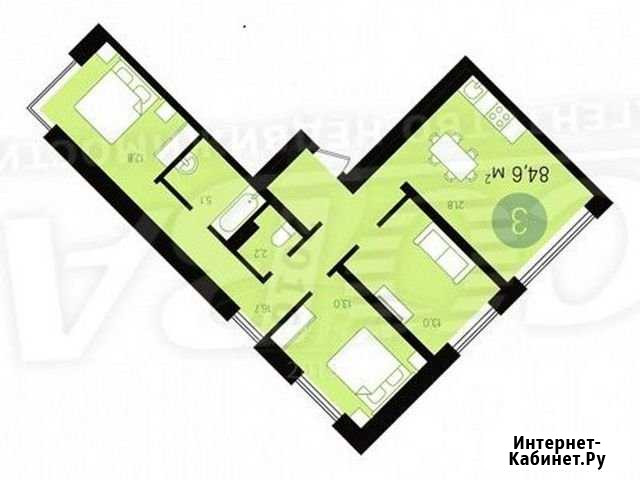 3-комнатная квартира, 85 м², 4/8 эт. на продажу в Тюмени Тюмень - изображение 1