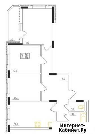 3-комнатная квартира, 71.6 м², 7/18 эт. на продажу во Владимире Владимир - изображение 1