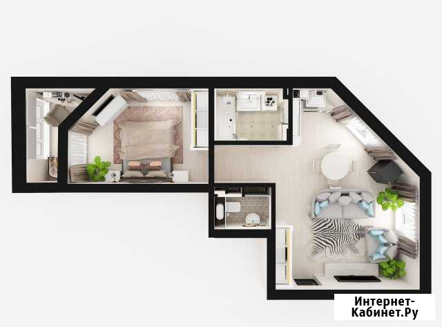 2-комнатная квартира, 57.8 м², 5/18 эт. на продажу в Иркутске Иркутск - изображение 1