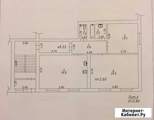 2-комнатная квартира, 75 м², 1/7 эт. на продажу в Анапе Анапа - изображение 1
