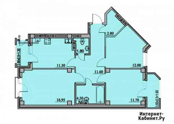 3-комнатная квартира, 75.8 м², 5/5 эт. на продажу в Батайске Батайск