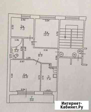 3-комнатная квартира, 58.8 м², 3/3 эт. на продажу в Нестерове Нестеров