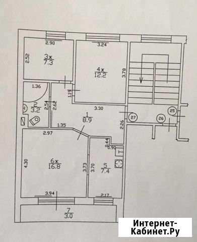 3-комнатная квартира, 58.8 м², 3/3 эт. на продажу в Нестерове Нестеров - изображение 1